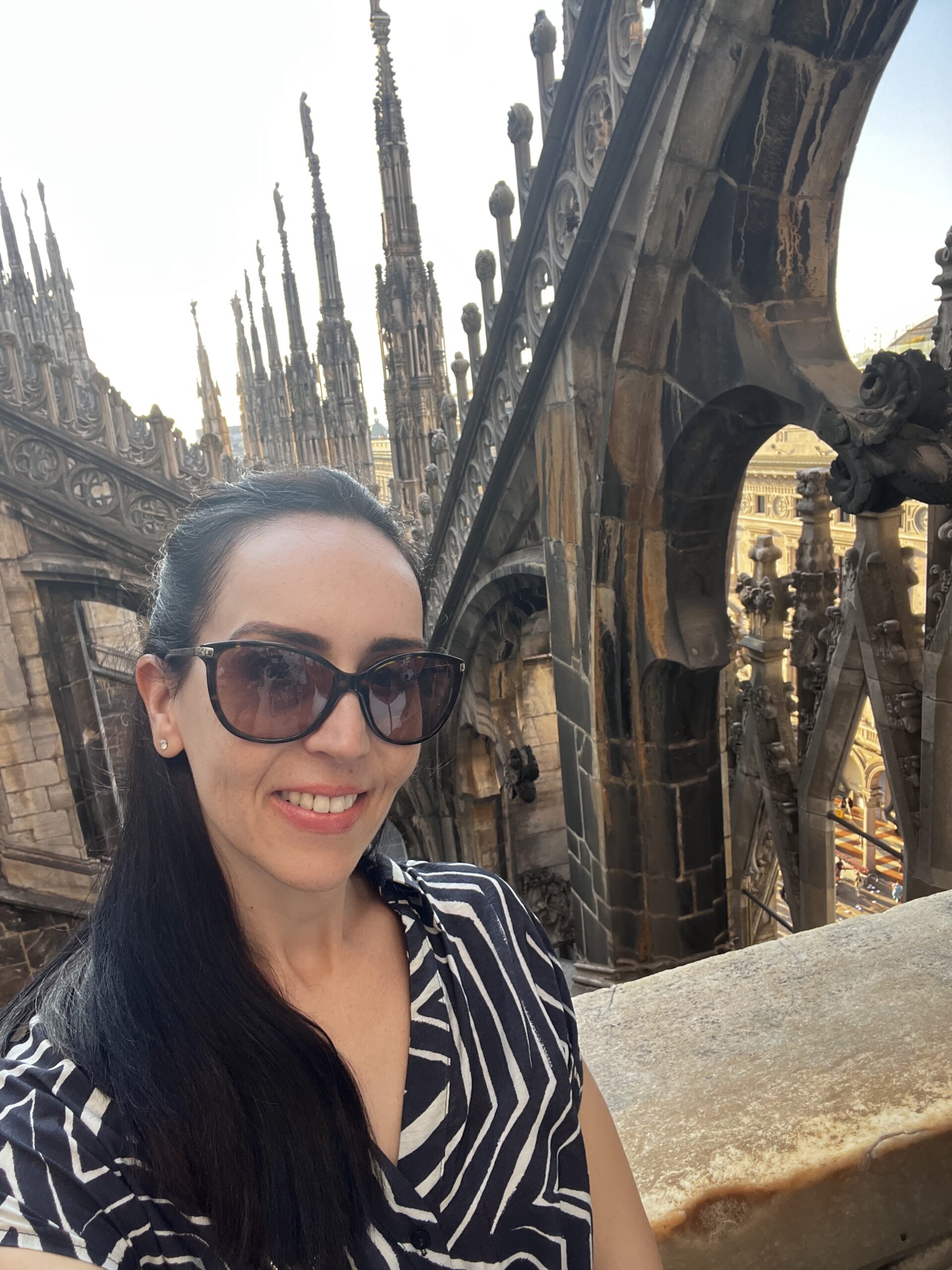 Rooftop of the Duomo di Milano, the iconic cathedral of Milan